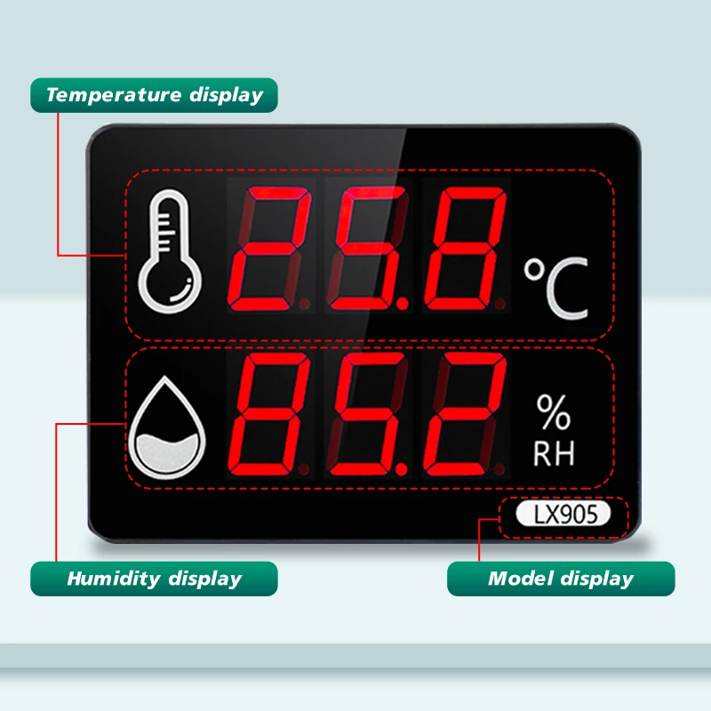 ThermoPro TP280C Wireless 300m Indoor Outdoor Digital Room Thermometer  Hygrometer Outside Weather Station Large LCD Rechargeable - AliExpress