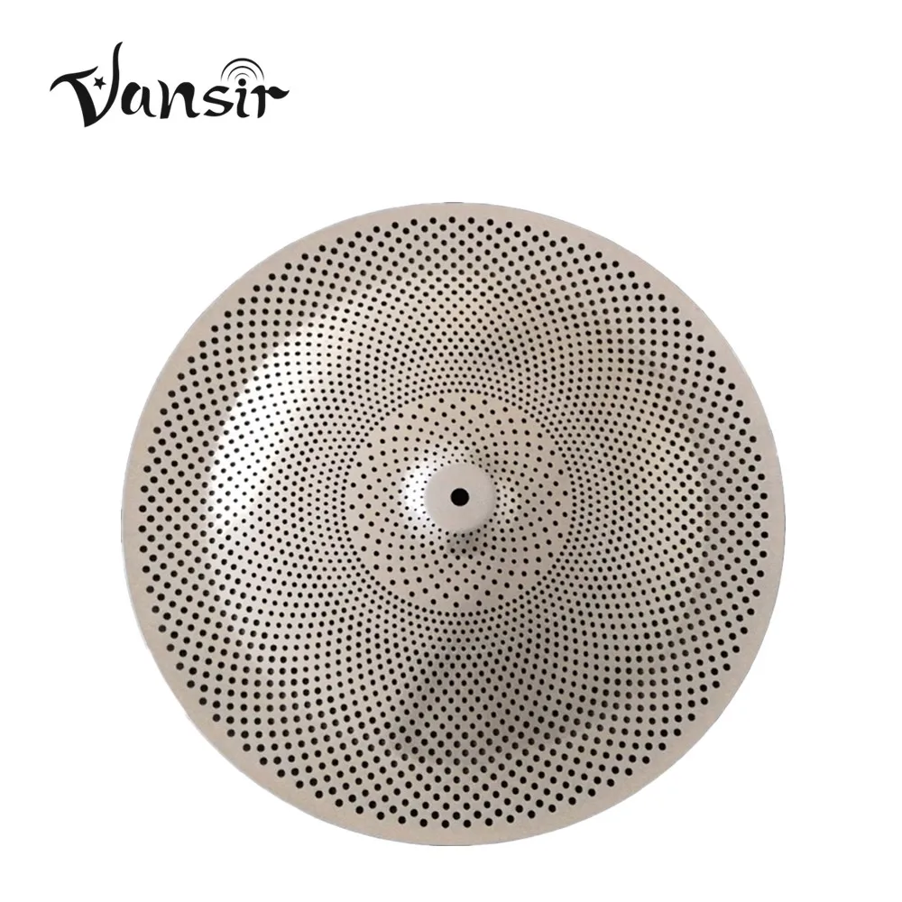 Vansir 16" China Cymbals Low Volume Cymbals Silent for Jazz Drum Set _Silver Color