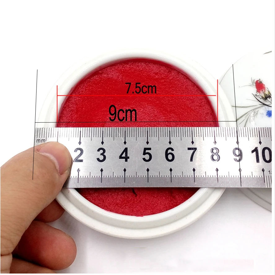 Red Paste inkpad fingerprint inkpad Ink Pad Scrap booking Colorful Ink pad Stamp Sealing Decoration Fingerprint Stencil Card