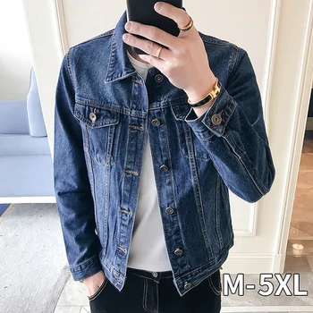 

New Autumn Men's Denim Jeans Jacket Jaket Men Retro Men's Cowboy Slim Jacket Fashion Coat Casual Chaqueta Hombre Jackets