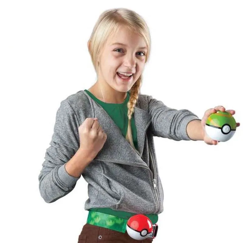 Подлинный TOMY Версия США Покемон Пикачу мастер мяч эльф мяч пояс Набор телескопические детские игрушки рождественские подарки покемон