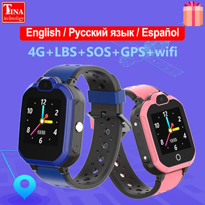 

Kids Tracker 4G Smart watch GPS Watch Waterproof bluetooth LT05 Video Call dual-core GPS LBS WIFI Location Children gift new