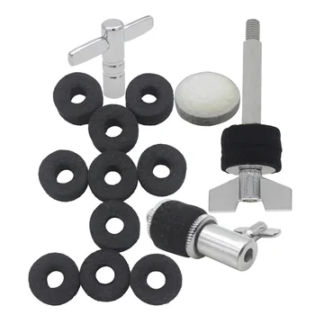 

Battery Accessory Kit Including Hi-Hat Clutch Wool Felt Pad For Bass Drum Pedal 10 Felt Washers Cymbal Stacker Wrench