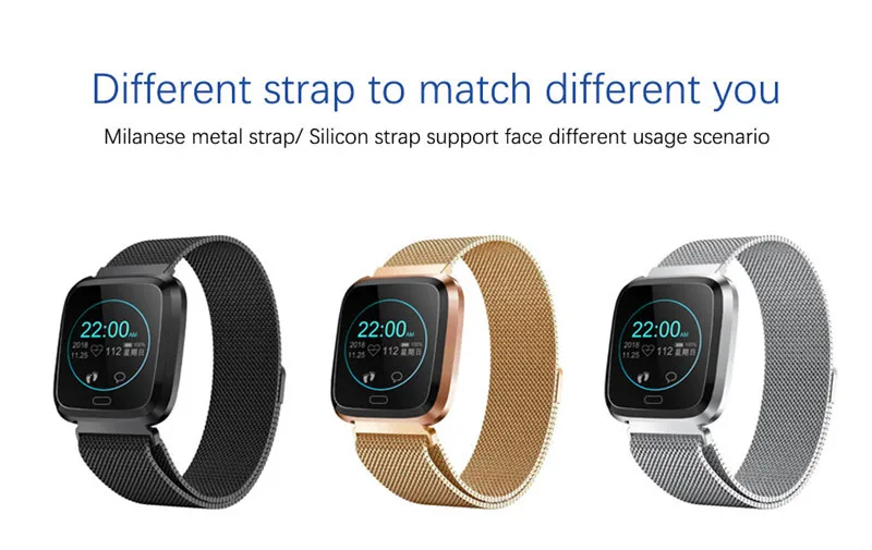 L18 Smart Watch Waterproof Message call reminder Smartwatch men Fashion Fitness Tracker Heart Rate Blood Pressure watch