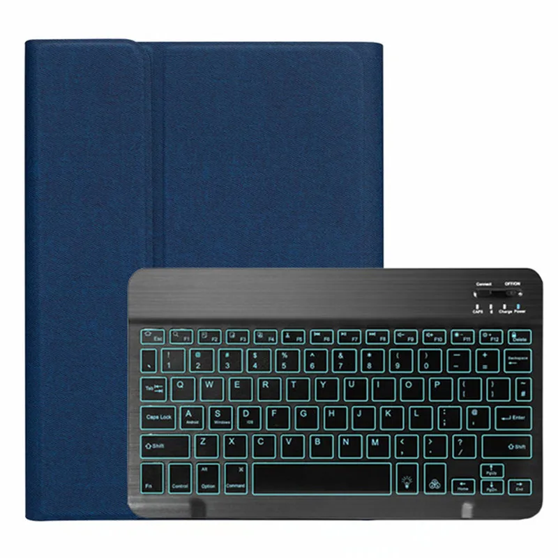 Blue-Black Чехол для клавиатуры для iPad Pro 10,5 / Магнитный смарт-чехол с карандашом, клавиатура с подсветкой для iPad Air 3 10,5 ''чехол - Цвет: Blue-Black