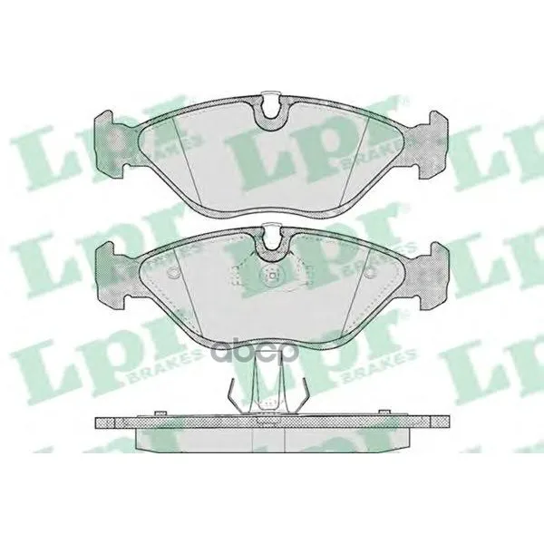 Колодки Тормозные Opel Vectra A/B 88-03 Передние Lpr 05p656 Lpr арт. 05P656