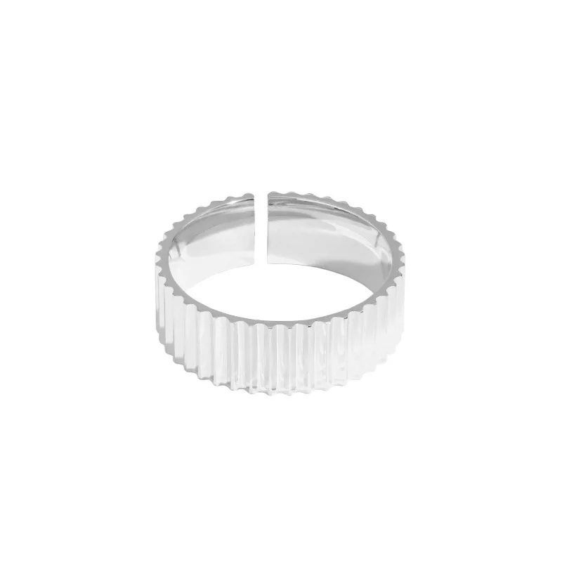 Korean INS Silver Geometry Ring For Women Simple Opening Adjustment Finger Jewelry Accessories For silver ring,silver rings
