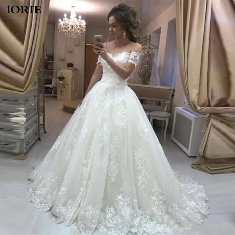 LORIE сексуальный халат de soiree кружевное свадебное платье 2020 с открытыми плечами