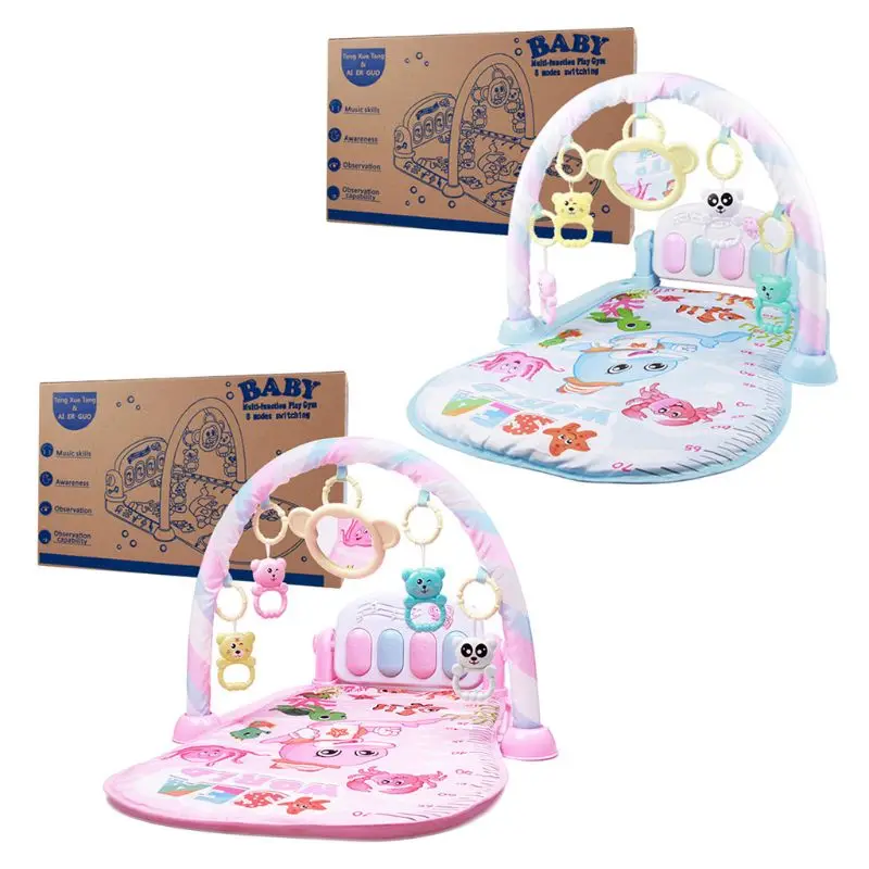 

1Set Baby Gyms Play Mat Pedal Piano Light Musical Toy Activity Fitness Cushion