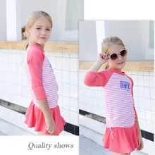 VIVOBINIYA/купальник для маленьких девочек; детский купальный костюм из 3 предметов; детская пляжная одежда; плиссированная юбка; спортивный купальник