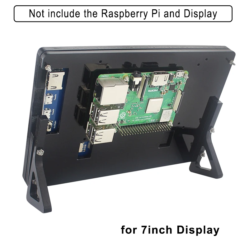 Raspberry Pi 4 タッチスクリーンアクリルケース 7 インチディスプレイ