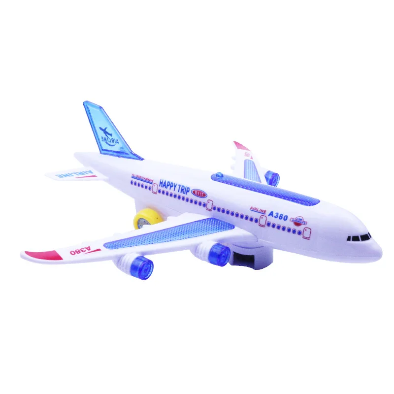 Дети Plane Самолет игрушка электрическая музыка свет автоматический руль самолет пассажирский самолет модель самолета ребенок открытый игрушки игры