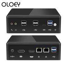 Mini PC Intel Core i7 7500U 8650U Computer Windows 10 2*DDR4 M.2 SSD
8*USB DP Type-C 2*LAN WiFi 4K HTPC Micro Desktop NUC Minipc