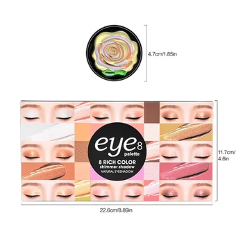 

8 Colors Matte Eye Shadow Cream Kits Waterproof Lasting Smudge-Proof Eyeshadow Makeup Cosmetics