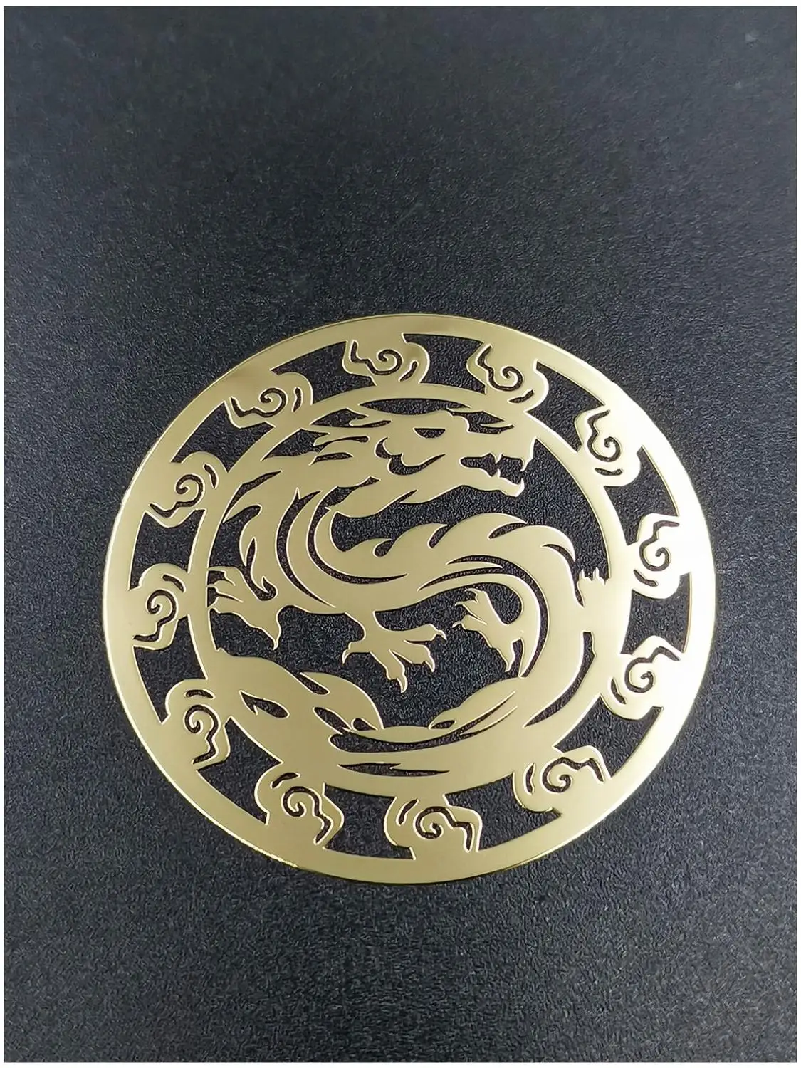 2 шт. металлический золотой серебряный дракон значок хромированный логотип