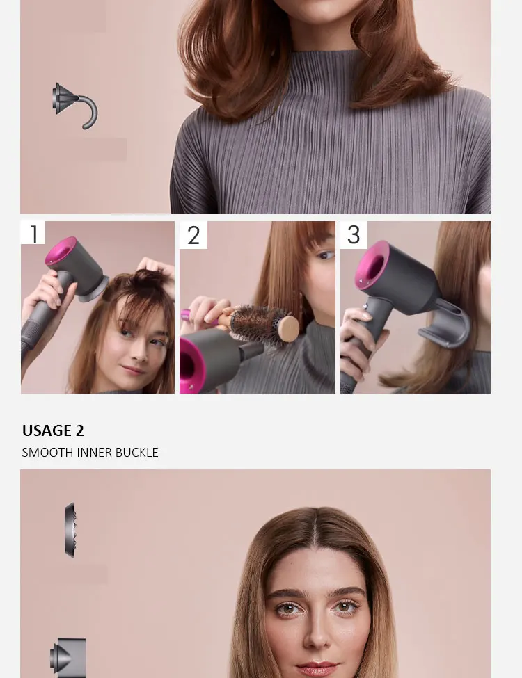 Hair Dryer Professional Salon Leafless Blower Hair Supersonic Dryer Hair Travel Home Blow Dryer Free Shipping