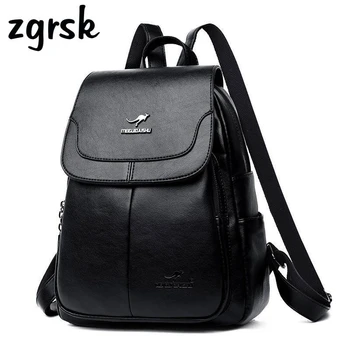 

Female Backpack Schoolbag Women's Backpack Brand Classic Black Vintage School Backpacks For Teenagers Back Pack Travel Plecak