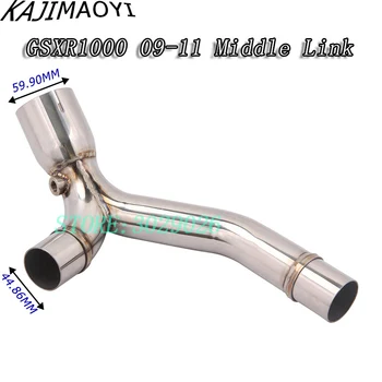 

GSXR1000 GSX R1000 GSXR 1000 Modified Middle Link Pipe Slip On Full System motorcycle Exhaust For suzuki GSXR1000 2009-2011