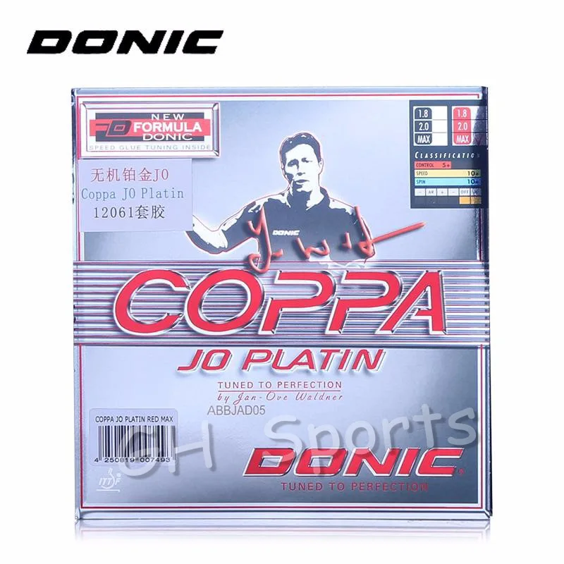 Donic Coppa Jo Platin Gomma Tennis Da Tavolo Originale Brufoli Ping Pong Spugna