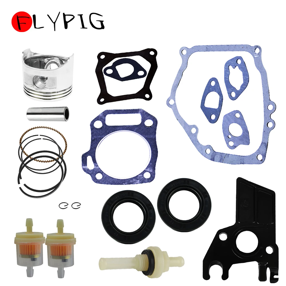 FLYPIG Carburetor Gasket Insulator Rebuild Kit Fuel Filter for Honda GX160 GX200 5.5HP 6.5HP Piston Ring Gaskets 1310-Z4M-800 | Автомобили