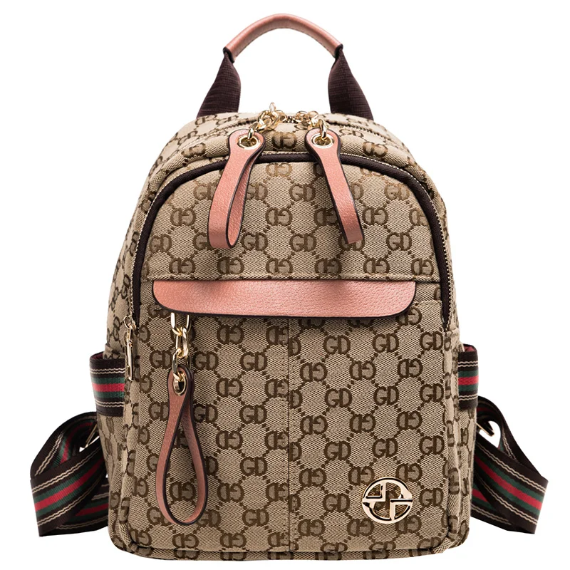 

Famous Brand Women Backpack High Quality Leather Letter Print Backpacks for Teenager Girls Female School Shoulder Bag Mochila