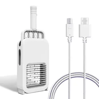 

Indoor or Outdoor Electric Zapper for Bugs, Mosquitos and Flies, Dual Feature: Racket Fly Swatter and Countertop Zapper
