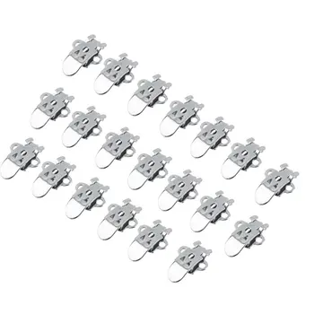 

20PCS/Set Blank Stainless Steel Flower Shoes Clips On Findings Silver Color DIY Craft Buckles 2017 Worldwide sale DropShipping