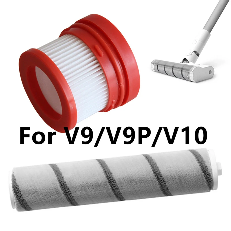 

Roller Brush Filter Set For Dreame V9 V9P V10 Wireless Vacuum Cleaner Accessories Soft Texture Good For Floor Surface Replace