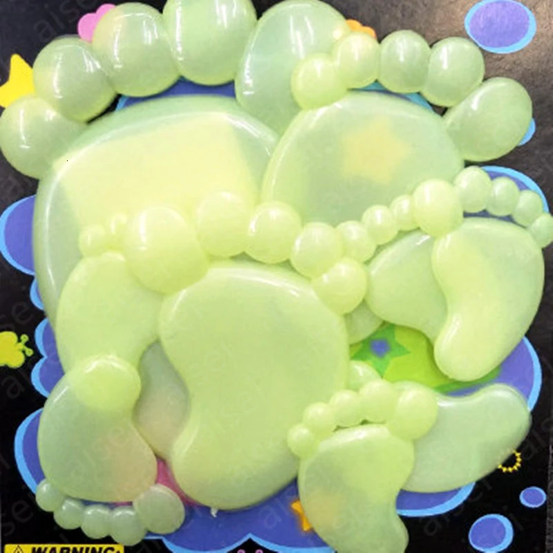 Флуоресцентные наклейки на стену 3D стикеры в виде звезд и Следов энергии для