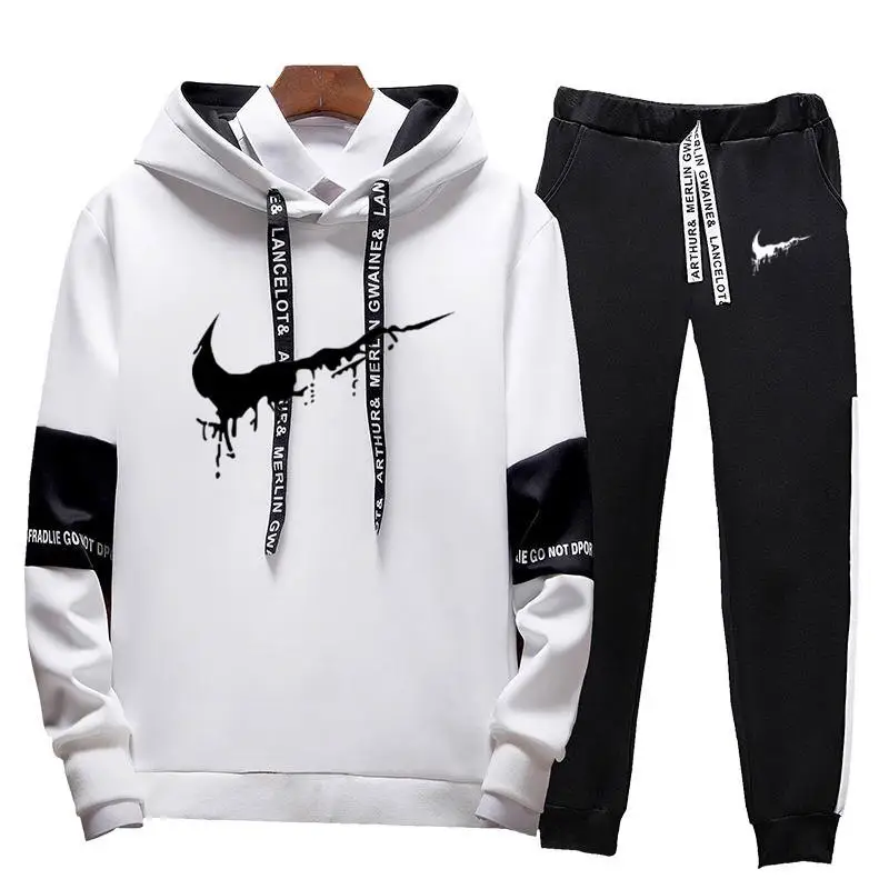 

NEUE Marke Hoodies Sweatshirt Mnner/Frauen 2019 Hoodie Trainingsanzug Sport Anzug Sweatshirts + Jogginghose + T shirts Sets Fle