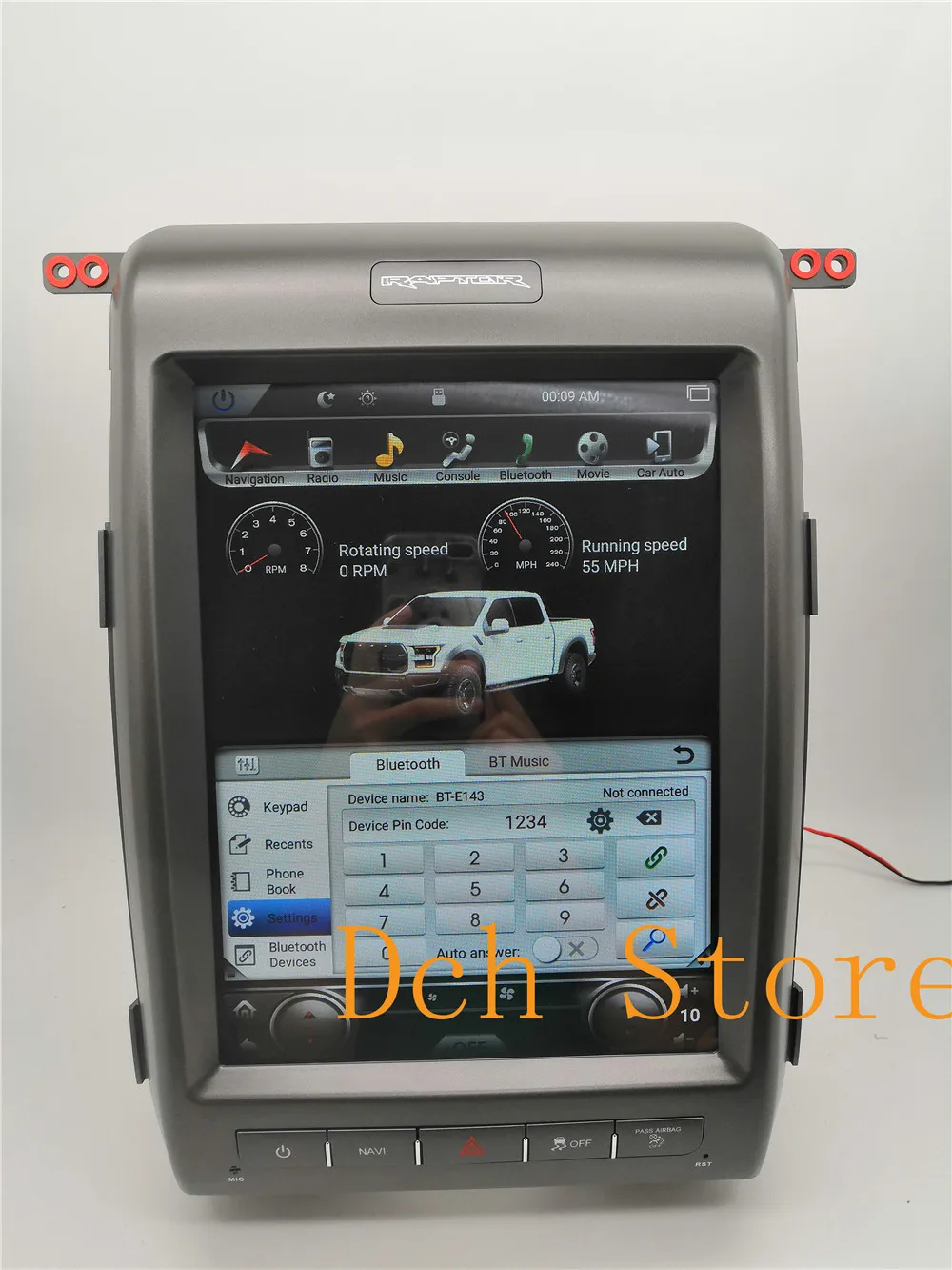 12 1 ''вертикальный tesla стиль Android 9 0 автомобильный dvd плеер GPS навигация радио для