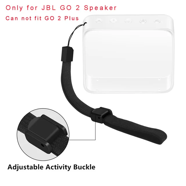 TPU Protective Skin Case Cover With Hand Strap for JBL GO 2 Bluetooth Speaker AUG 10A