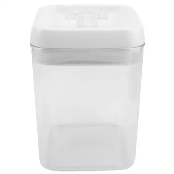 

1pc Plastic Snack Grain Storage Tank Kitchen Food Sealed Can Transparent Kitchen Food Storage Can Organizer (Transparent)