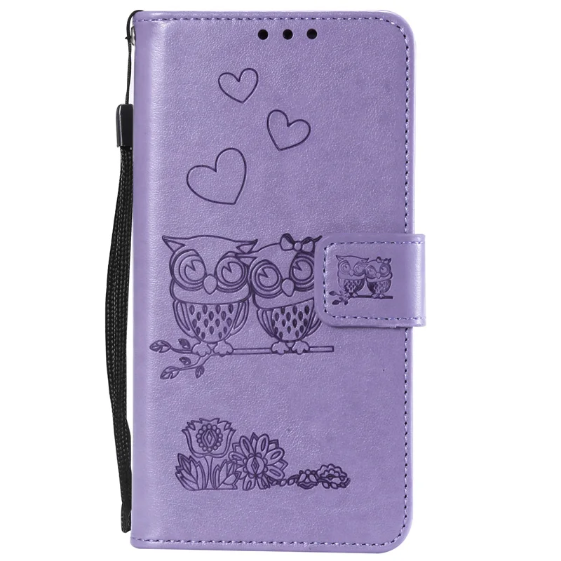 xiaomi leather case custom Cute Love Owl Leather Flip Book Cover For Xiaomi Redmi Note 9S 7 8 9 Pro Max 9A 9C 8A Wallet Case Shell Card Slots Cases Holder best flip cover for xiaomi Cases For Xiaomi