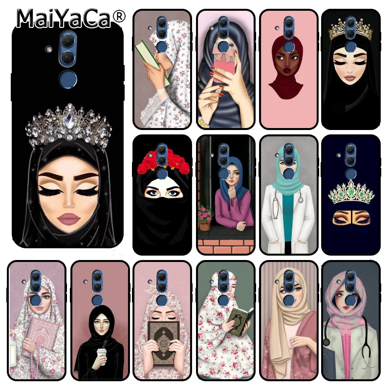 

MaiYaCa Muslim Islamic Gril Eyes Phone Case for Huawei Mate 10 20 Lite 20X Mate20 10 Pro Mate9 Nova3 3i