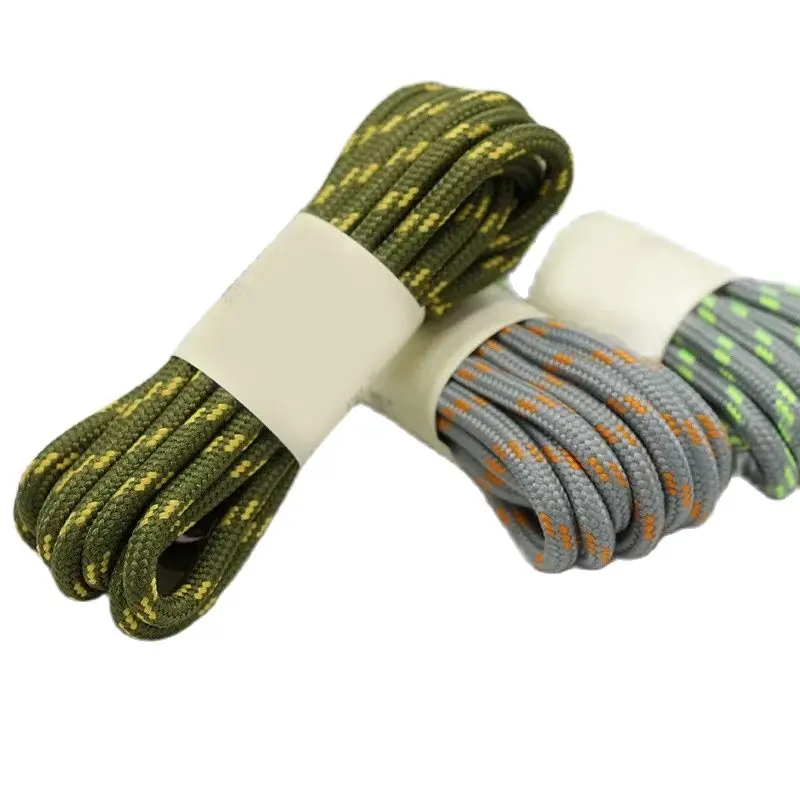 Durable Outdoor Sport Shoelaces - Round, Non-Slip, Multiple Lengths & Colors