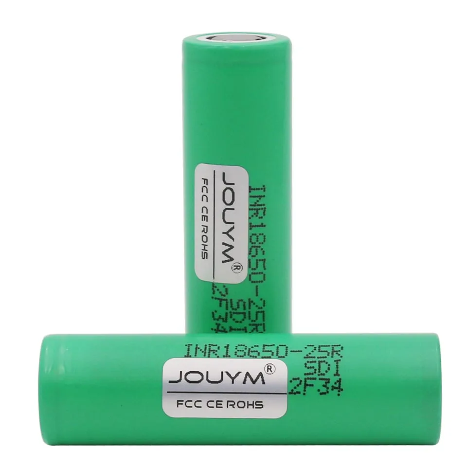 JOUYM 18650 аккумулятор 3,7 V 2500mAh INR18650 25R 20A высокоразрядный литий-ионный аккумулятор 18650