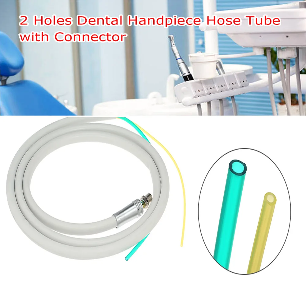 

2 Holes Dental Handpiec Hose Tube with Connector for High Speed Handpiece Dentistry Material Dental 2 Hole Mobile Phone Hose