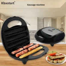 Kbxstart электрическая колбаса машина хрустящая хот-дог бар производитель гриль для кукурузы домашний завтрак сковорода 220 В