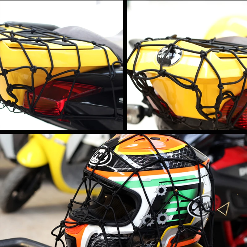Motorcycle Helmet Luggage Cargo Net 