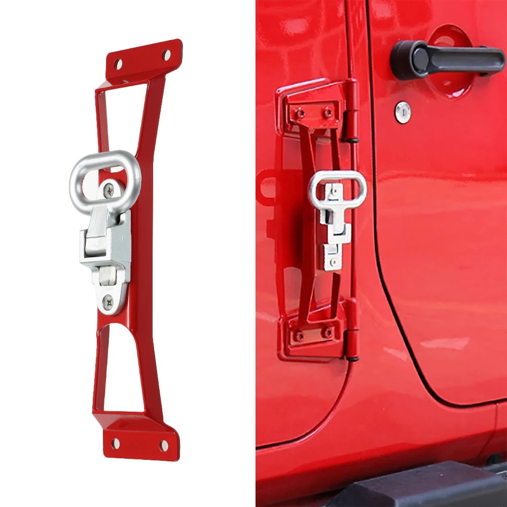 

Car Portable Folding Step Ladder Doorstep Foot Pegs Metal Folding Step Ladder Door Hinge Foot Pedal Fit for Jeep Wrangler