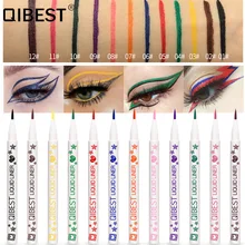 Новинка, водостойкая неоновая цветная жидкая подводка для глаз, карандаш для макияжа, стойкая Стойкая подводка для глаз, карандаш, инструменты для макияжа