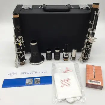 Music Fancier Club Bakelite A Clarinets R13 Professional Clarinet Silver Plated Keys 17 Keys With Case Mouthpiec