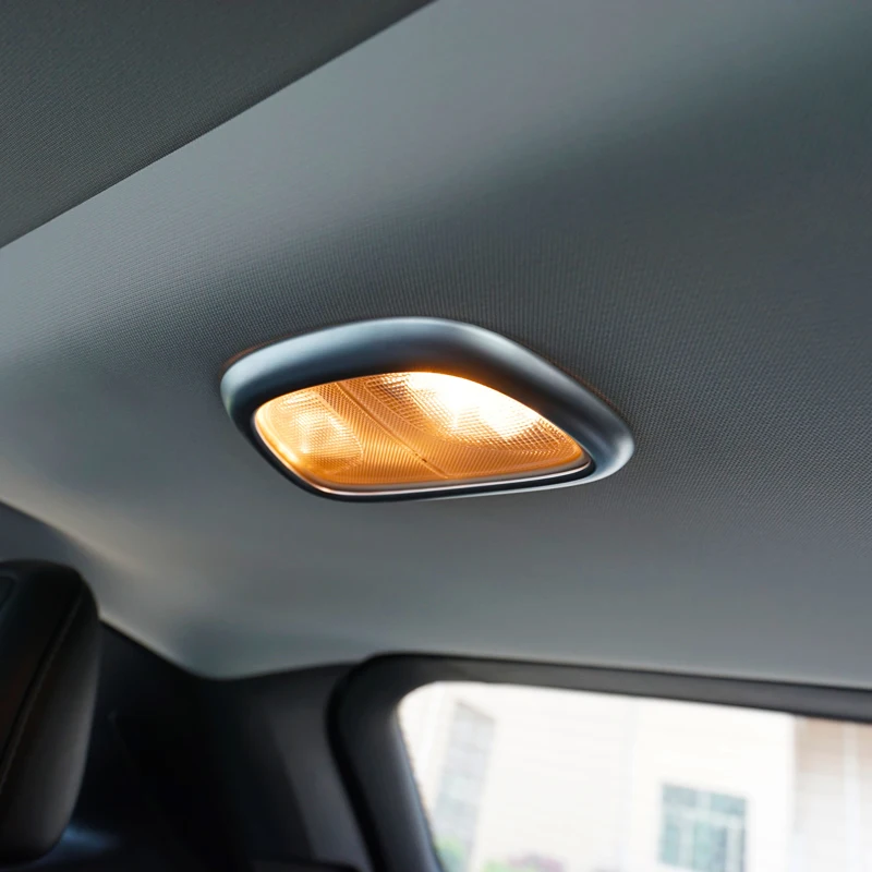 

Matte Chrome Interior Rear Roof Reading Light Lamp Cover Trims For Jeep Cherokee KL 2014-2018