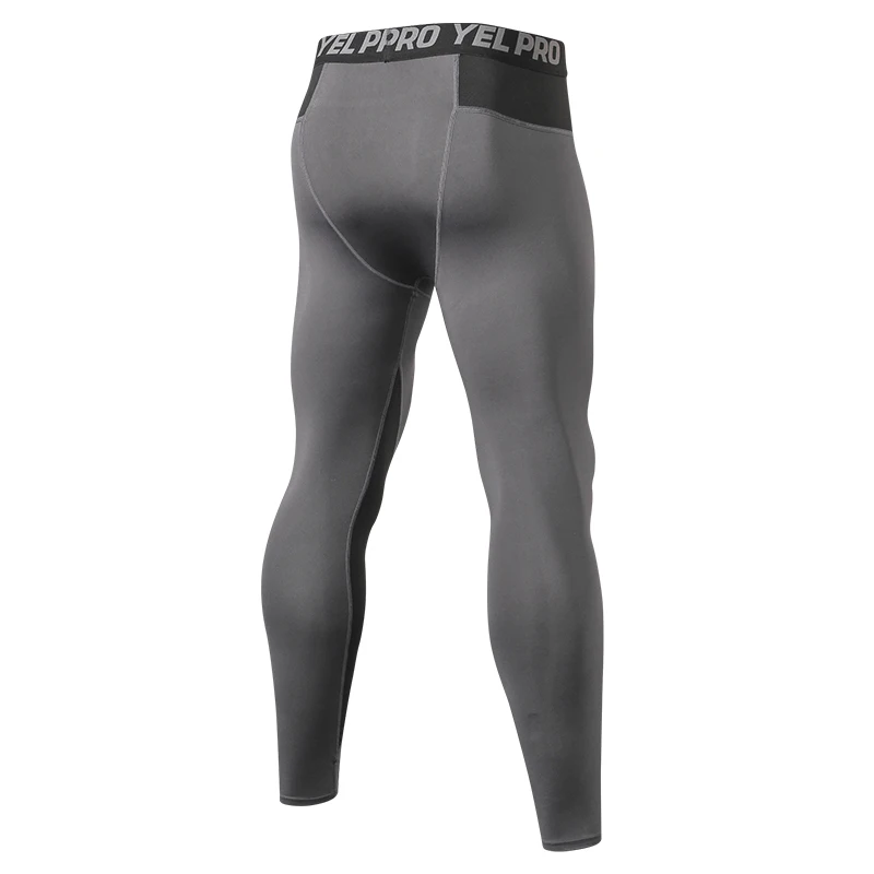 Quick Dry Running Compression Pants Tights Men Breathable Mesh Patchwork Sports Leggings Fitness Sportswear Gym Skinny Trousers