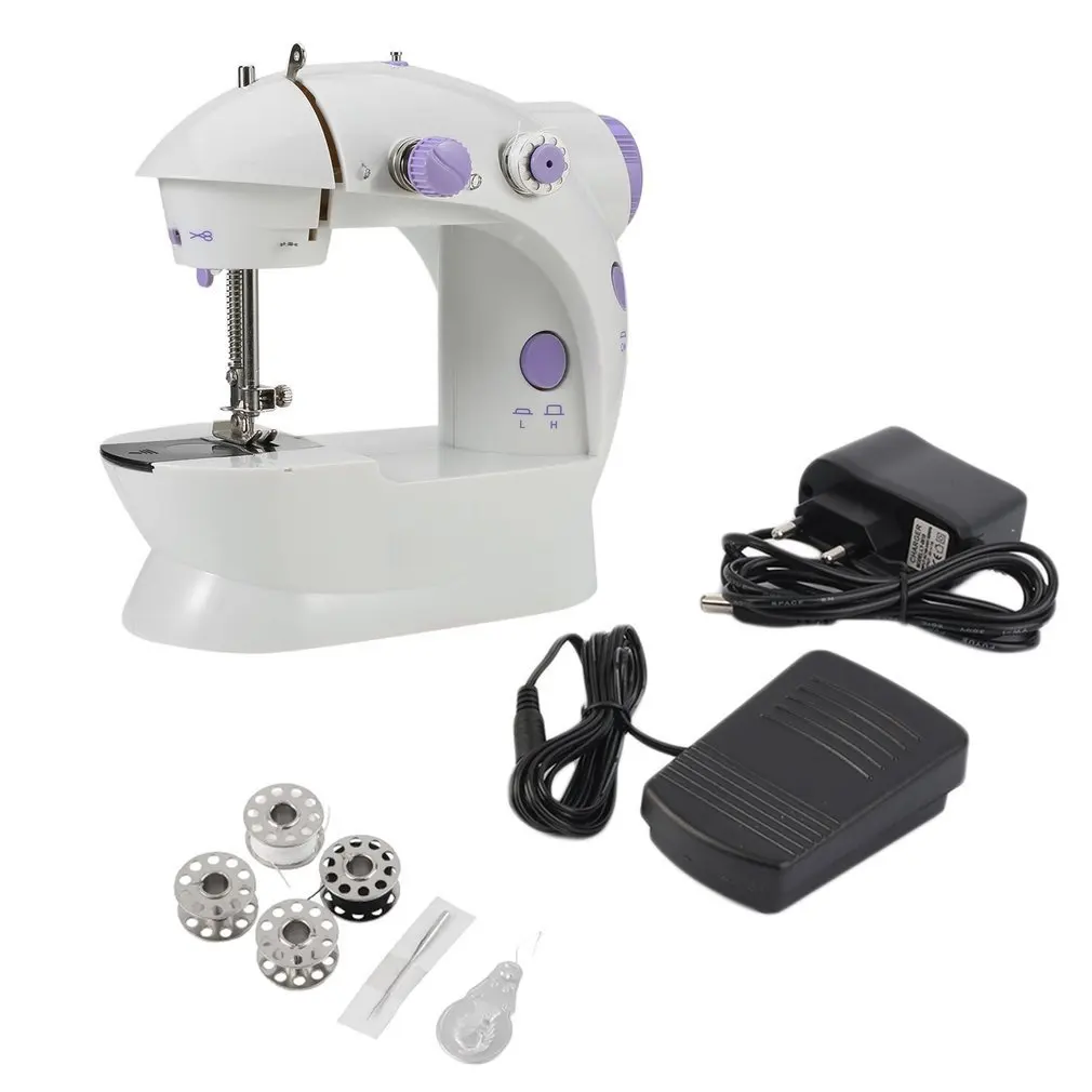 

1pc Home Use Multifunction Electric Mini Sewing Machine Household Desktop With LED New Popular Mini Sewing Machine