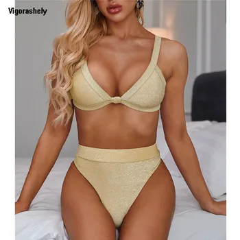 

Vigorashely 2020 Sexy High Waist Bikini Set Swimsuit Women Push Up Swimwear Summer BeachWear Brazilian Bikini Bathing Suit Swim