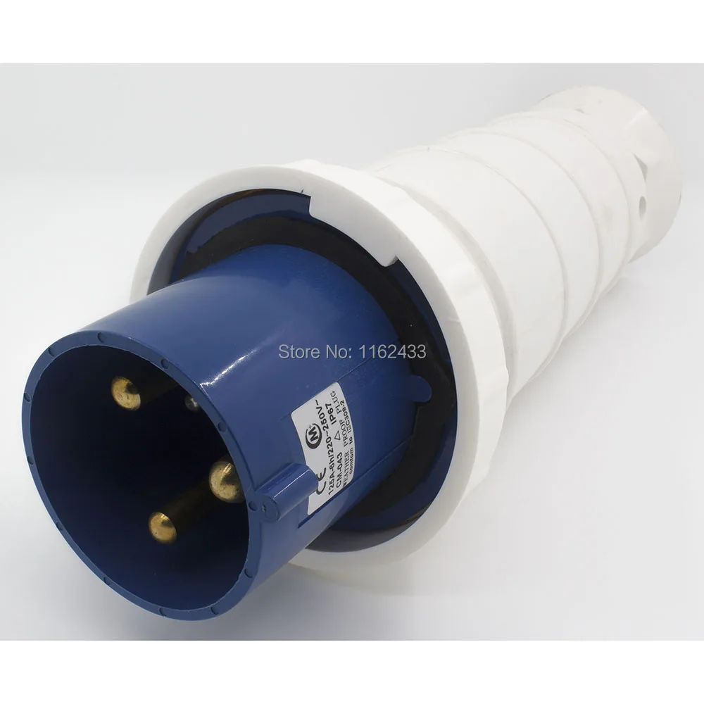 Enchufe industrial hermético monofásico 2P E 3 pines 220-240V IP67 043 - AliExpress Luces e iluminación