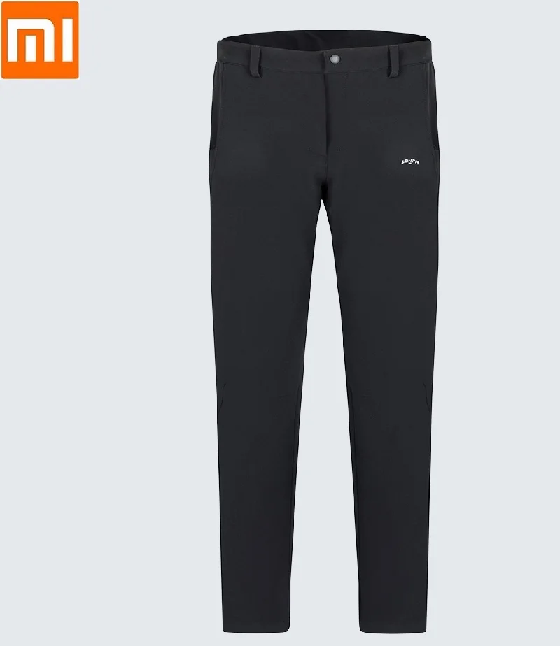 Xiaomi ZENPH мужские зимние штаны плюс бархат утолщение ветрозащитный мужской повседневный спортивный сохраняющий тепло высокоэластичные брюки одежда
