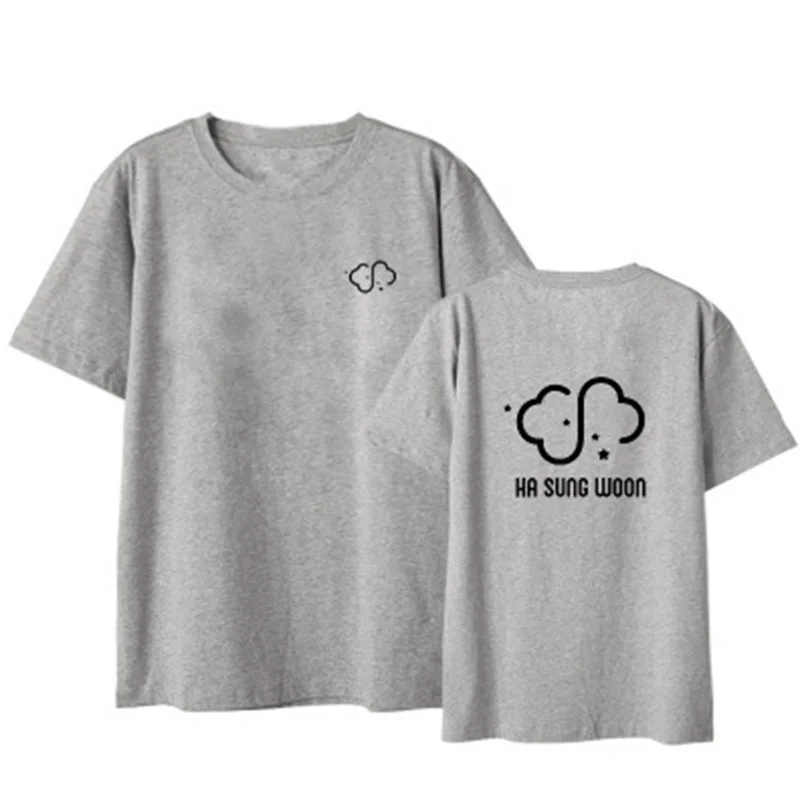 Wanna One Ha Sung Woon Concert support My Moment футболка Летняя с короткими рукавами принтом danel color On